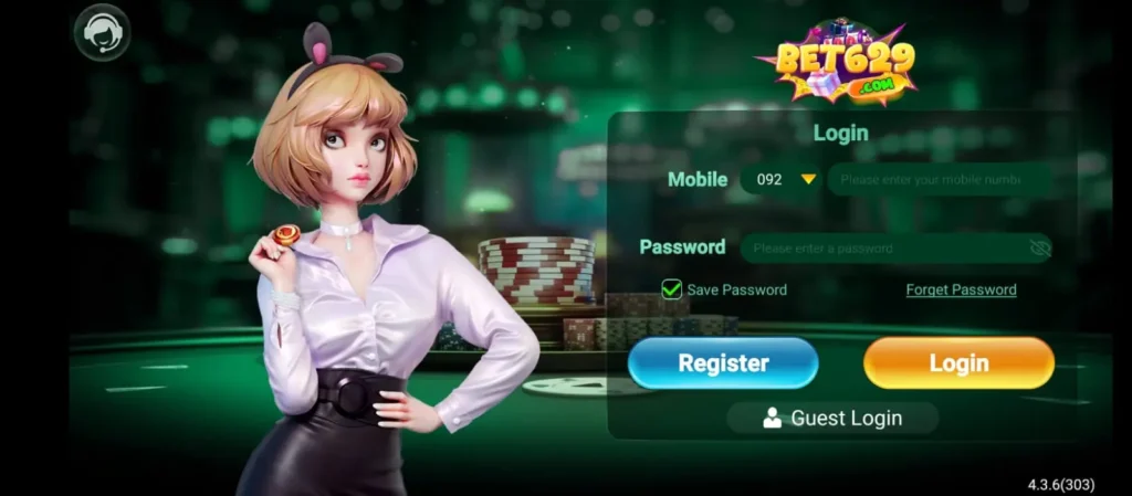 BET629 game login and Register