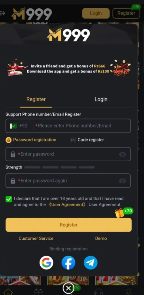 M999 Game Register